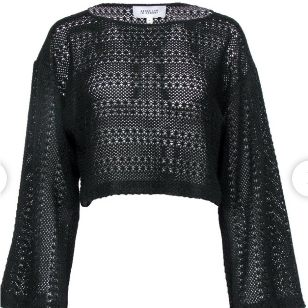 Derek Lam Io Crosby cropped crochet sweater